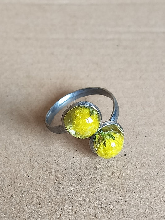 Anillo de paniculata amarillo